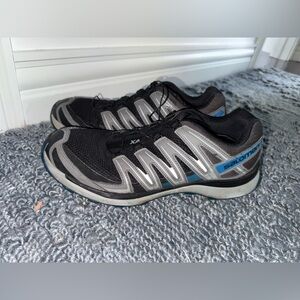 Salomon Black and Silver Trail Shoes
